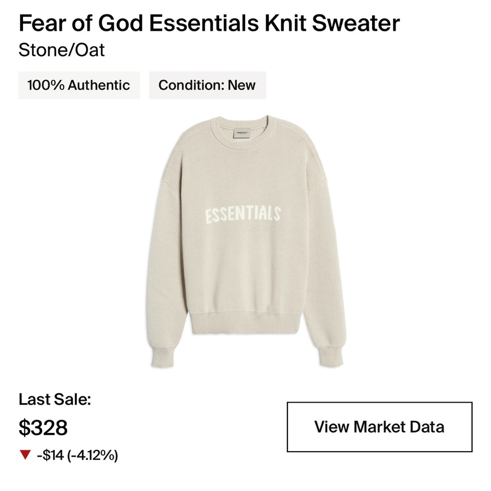 Fear Of God Essentials Knit
